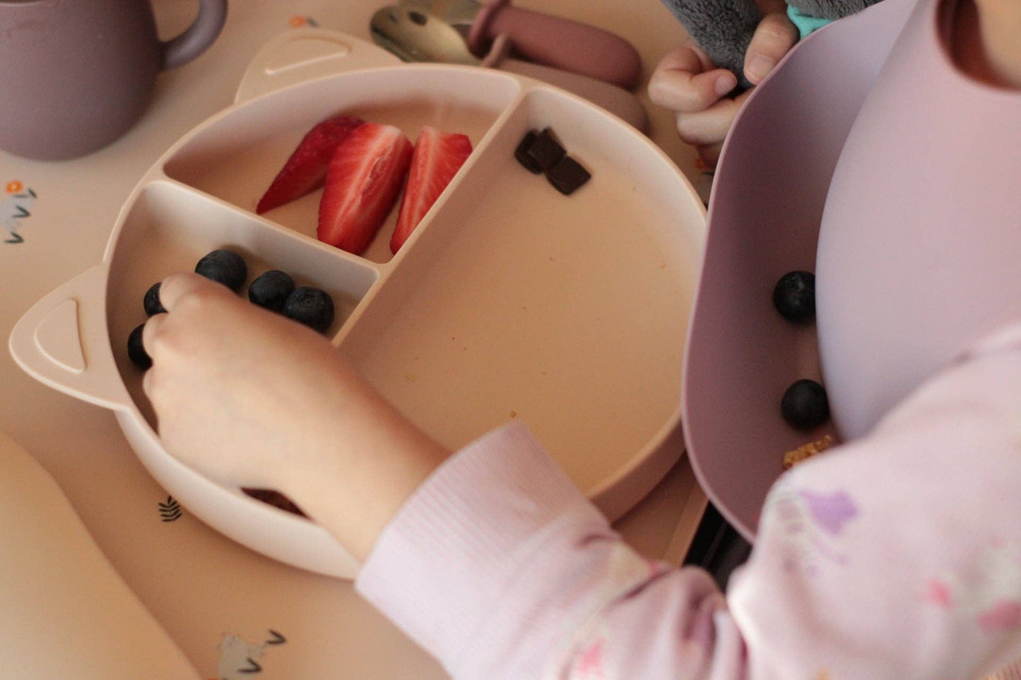 Assiette à compartiments Naé - Crème