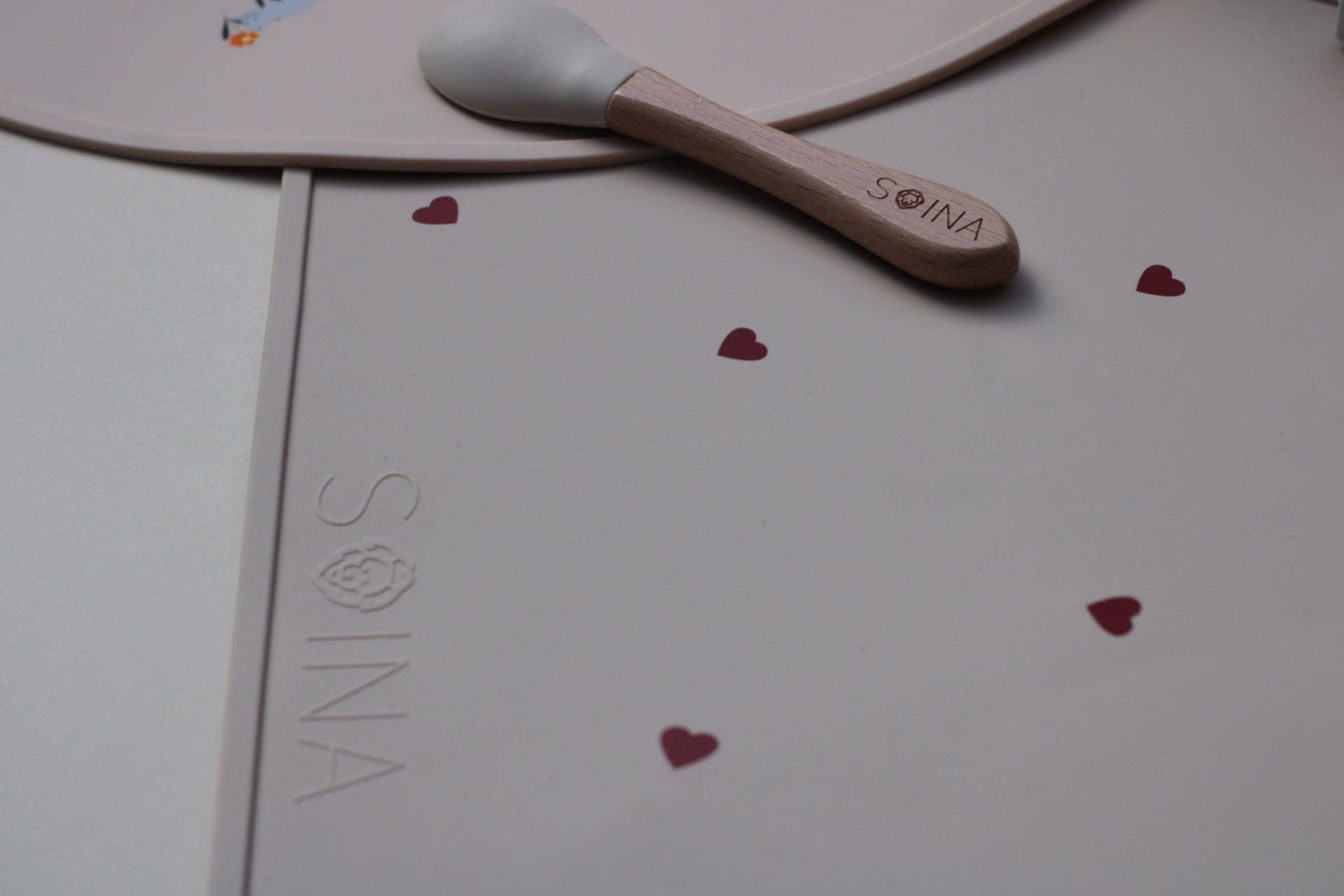 Set de table en silicone Amore - Ivoire