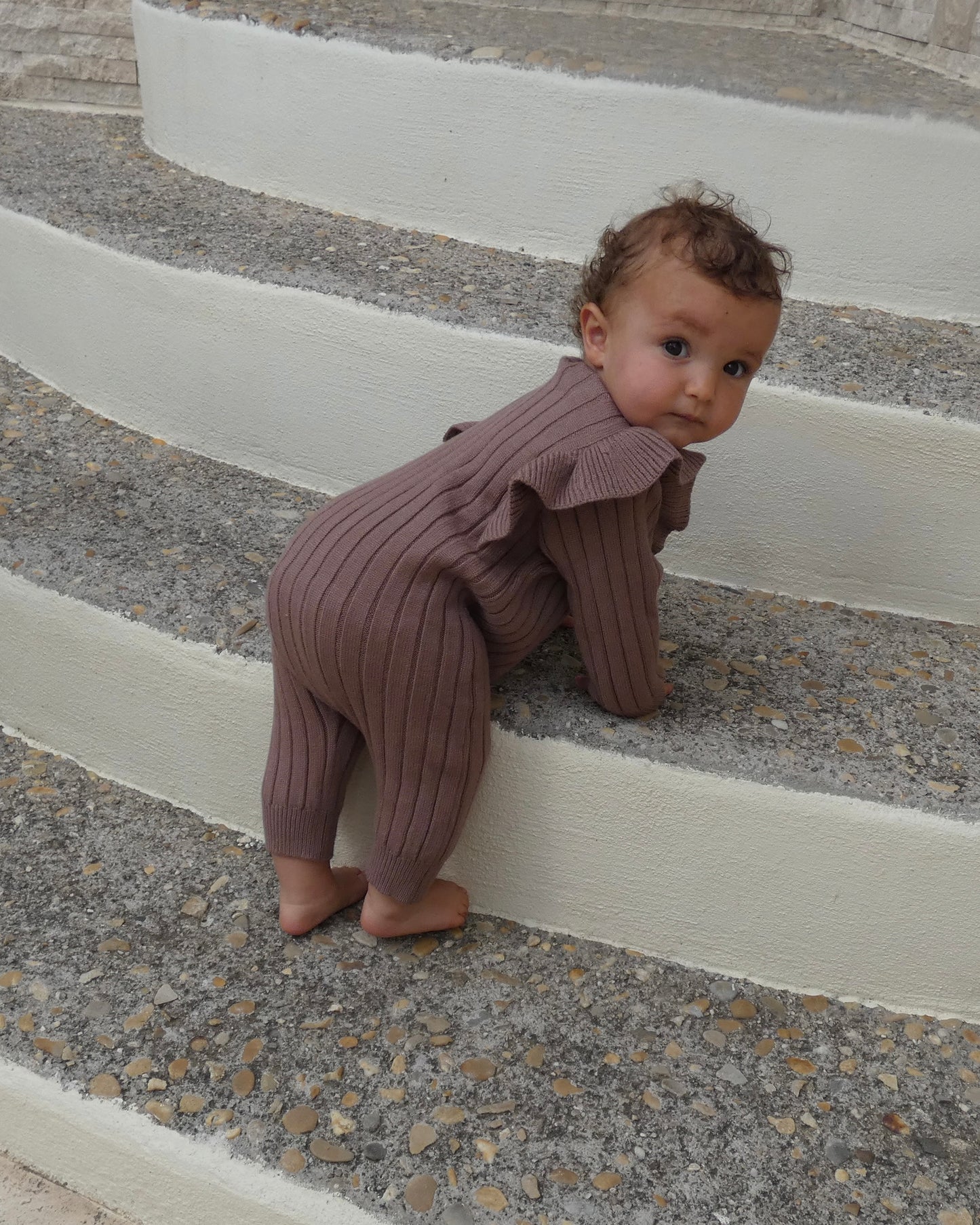 Combinaison fille Agathe marron