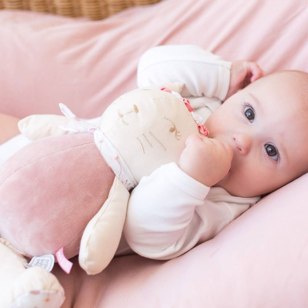 Peluche musicale - chat rose