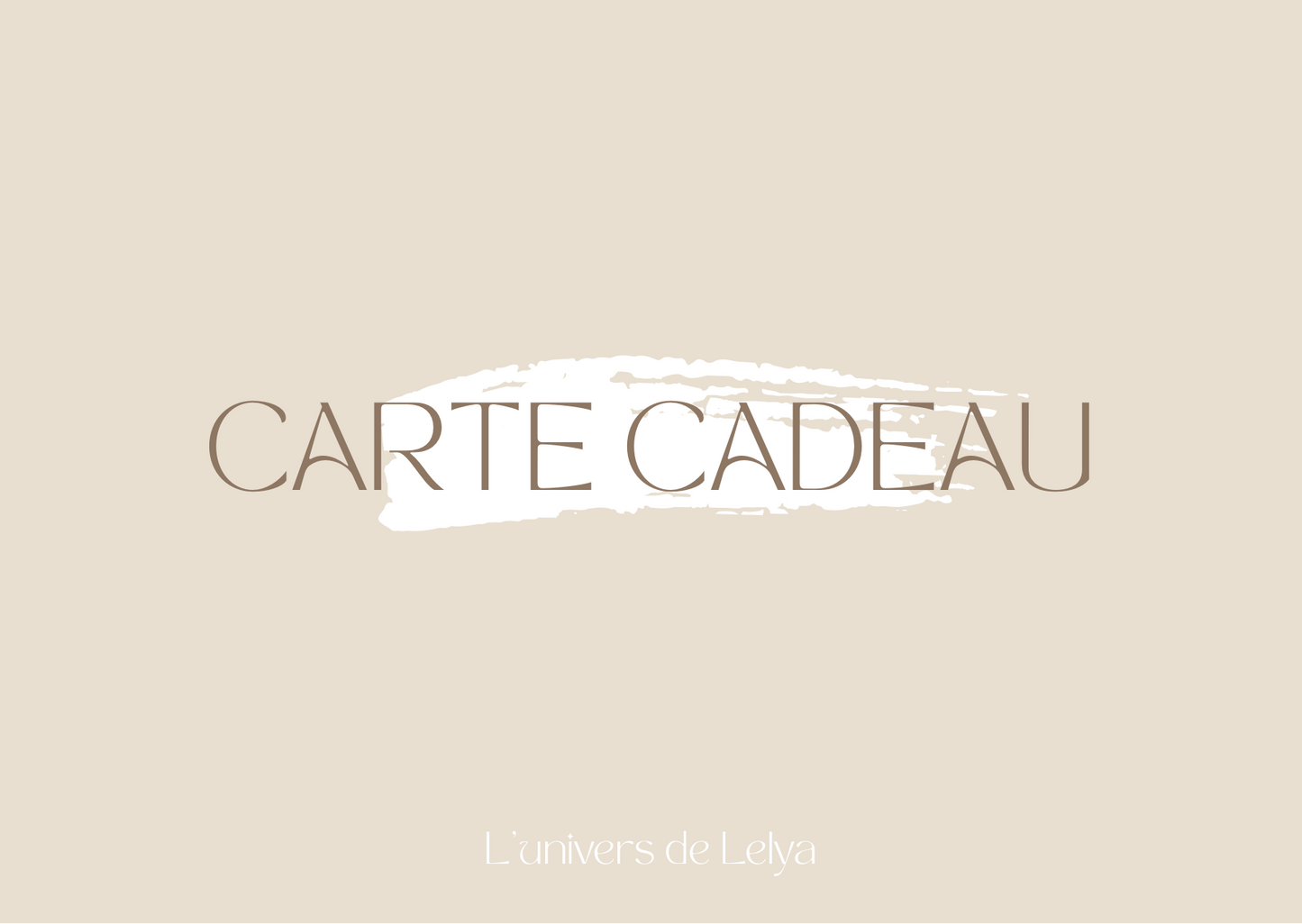 Carte cadeau